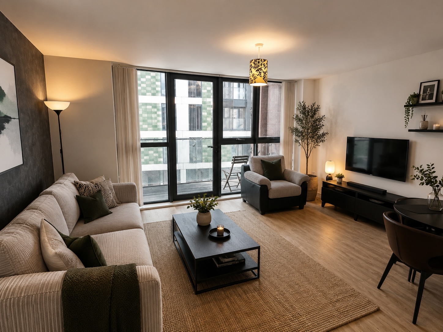 Quebec Living room - staged